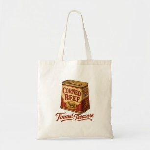 Tote Bag Boeuf en Conserve Trésor en Boîte Vintage