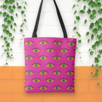 BOHO Evil Eye Motif Funky Fuchsia Fun