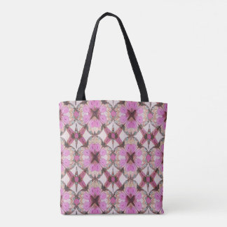 Tote Bag Boho Pink Floral