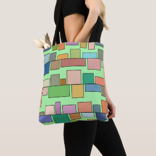 Tote Bag Boho Rectangles