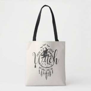 Tote Bag Boho Witch Vibes Fourre-tout - Petite sorcière en 