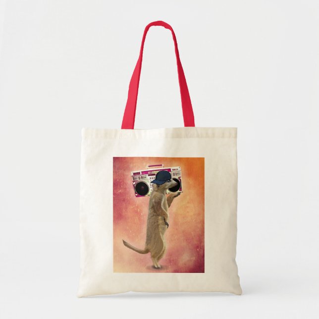 Tote Bag Boîte de rangement Meerkat et Boom (Devant)