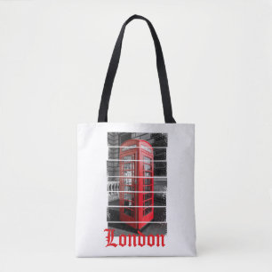 Tote Bag Boîte téléphonique Londres Souvenir Vintage