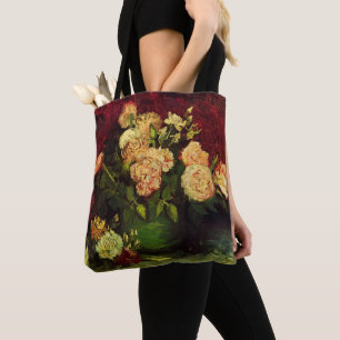 Tote Bag Bol avec pivoines et roses par Vincent van Gogh