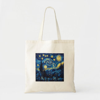 Tote Bag Bolso de tela de La noche estrellada de Van Gogh