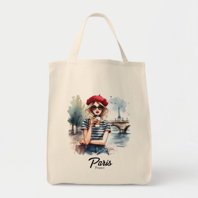Tote Bag Bolso de Tela Paris (Devant)