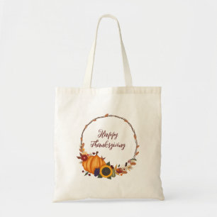 Tote Bag Bon thanksgiving Fall Wreath