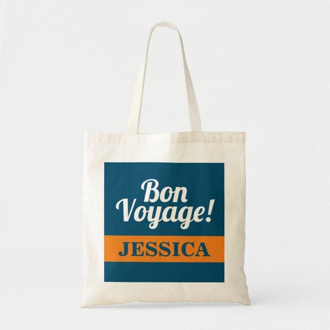 Tote Bag Bon voyage adieu adieu départ (Devant)