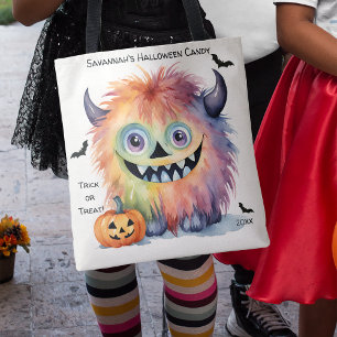Tote Bag Bonbon d'Halloween Monster mignon