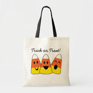 Tote Bag Bonbon heureux maïs orange trick or treat Hallowee