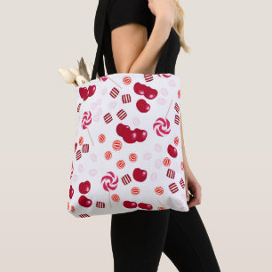 Tote Bag Bonbons de cerise brillant doux lollipopes doux