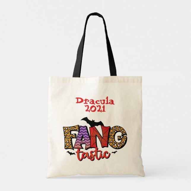 Tote Bag Bonbons d'Halloween de Fang Tastic Kid (Dos)