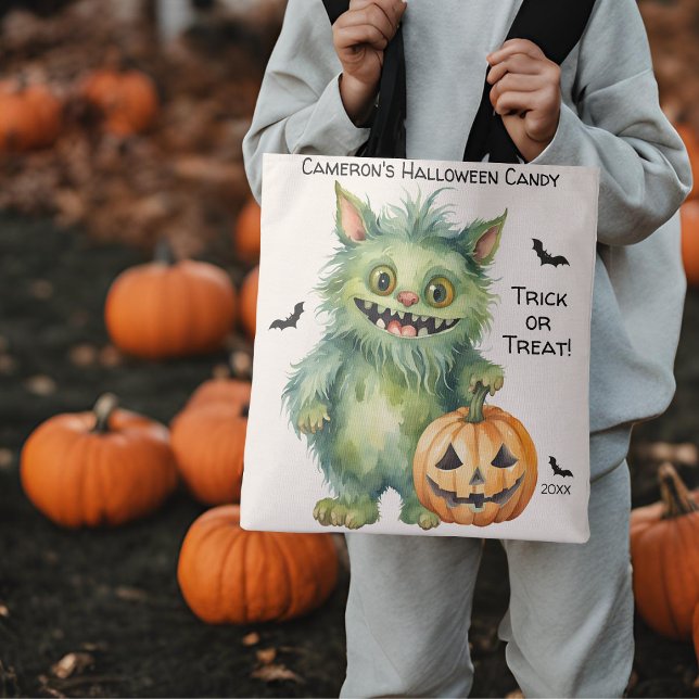 Tote Bag Bonbons d'Halloween monstre sot (Créateur téléchargé)