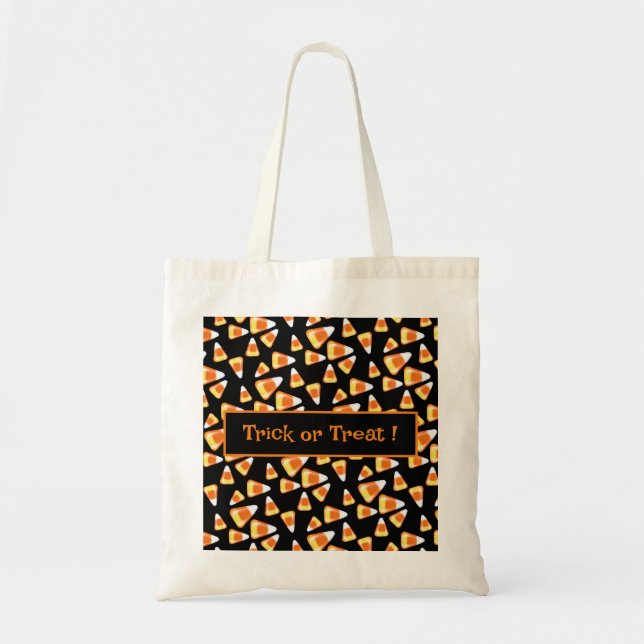 Tote Bag Bonbons d'Halloween motif, gâteries amusantes de b (Devant)