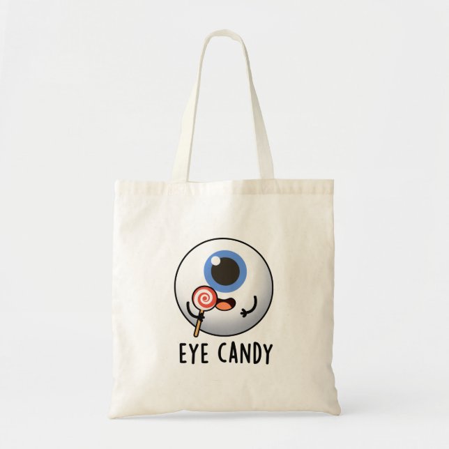 Tote Bag Bonbons pour yeux amusant jeu d'yeux (Devant)