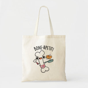 Tote Bag Bone Apetit Funny Cuisine Pun