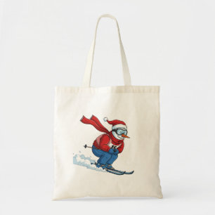 Tote Bag Bonhomme de neige skieur Noël 2026 Vacances Sports