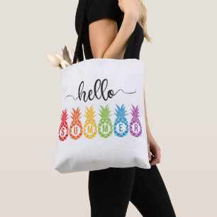Tote Bag Bonjour Ananas d'été