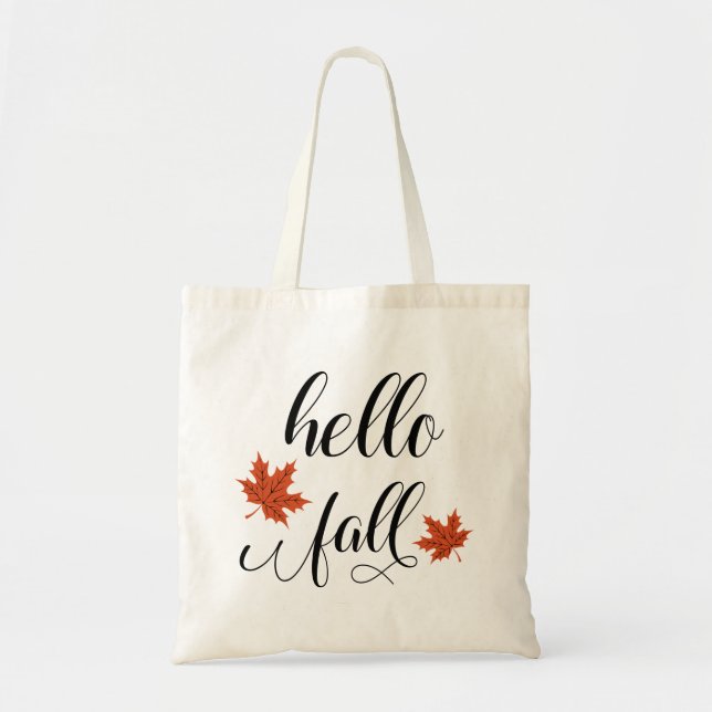 Tote Bag Bonjour automne (Devant)