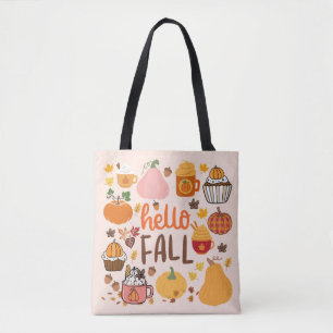 Tote Bag Bonjour Citrouille d'automne