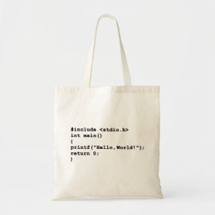 Tote Bag Bonjour codage de langage de programmation du