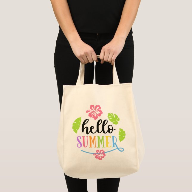 Tote Bag Bonjour été (Devant (produit))