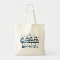 Bonjour Saison Hivernale Vibes Arbres Flocons de N