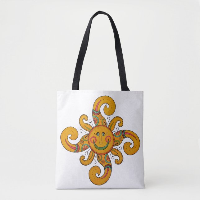 Tote Bag "Bonjour soleil !" Fourre-tout (Devant)