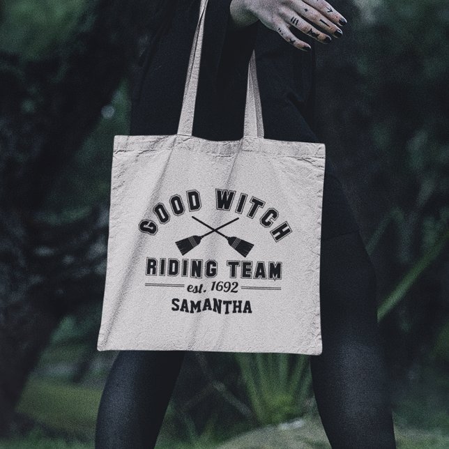 Tote Bag Bonne équipe de sorcière | Tricoter ou traiter l'H (Créateur téléchargé)