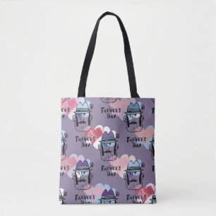 Tote Bag Bonne Fête des pères. Collection voiture de voeux