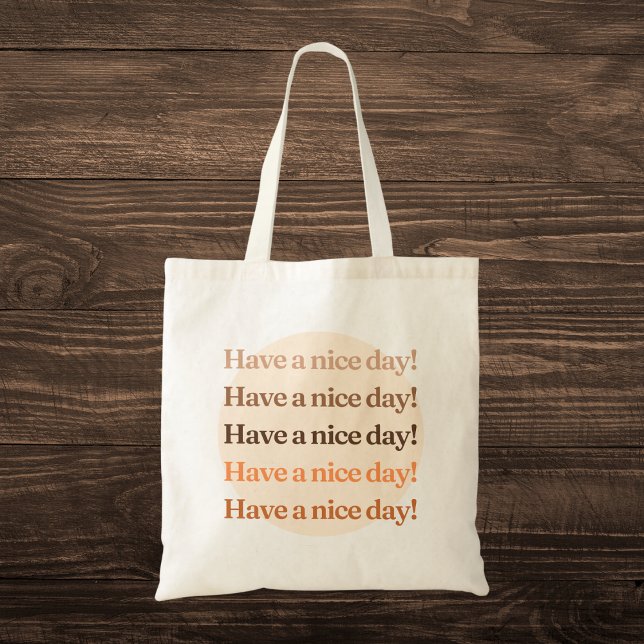 Tote Bag "Bonne journée !" Esthétique (Créateur téléchargé)