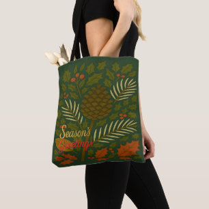 Tote Bag Bonnes Fêtes d'automne et d'hiver