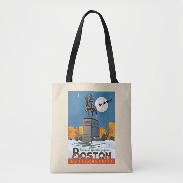 Tote Bag Bonnes Fêtes De Boston Common ! (Devant)