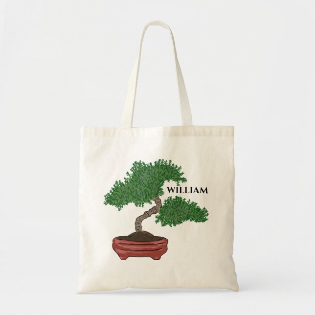 Tote Bag Bonsai japonais personnalisé (Devant)