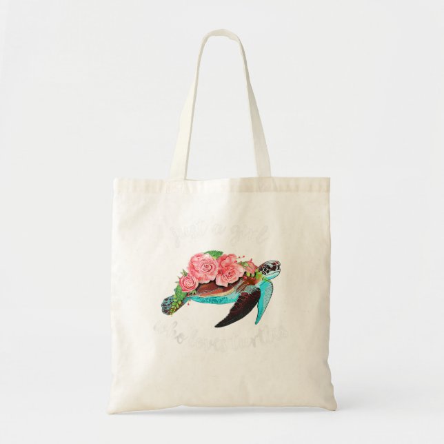Tote Bag Bonté Juste Une Fille Qui Aime Les Tortues Shir (Devant)