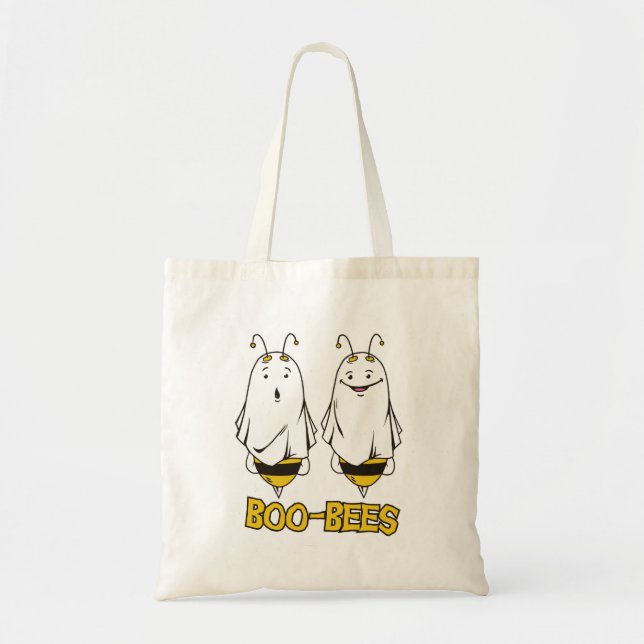 Tote Bag Boo Bees Halloween - Halloween Funny Ghosts Bees (Devant)