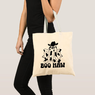 Tote Bag Boo Haw Cow Girl Cow Boy Ghost Halloween