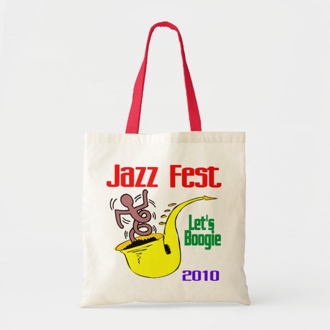 Tote Bag Boogie au Jazz Fest (Devant)