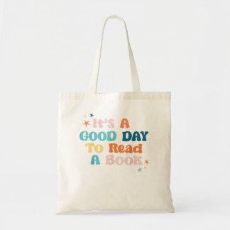 Tote Bag Book Lovers Shirt, C’est un bon jour pour lire un