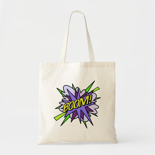 Tote Bag BOOM Comédie Cool Amusement Moderne (Devant)