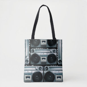 Tote Bag Boombox radio vintage