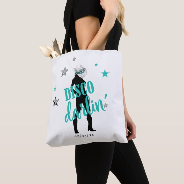 Tote Bag Boots 'n Bling Disco Darlin' Sarcelle ID925  (De près)