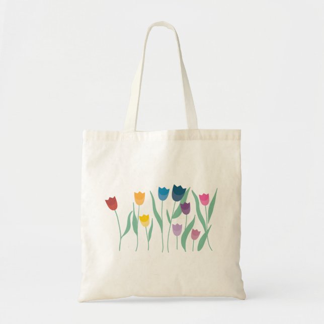 Tote Bag Bordure de tulipe (Devant)