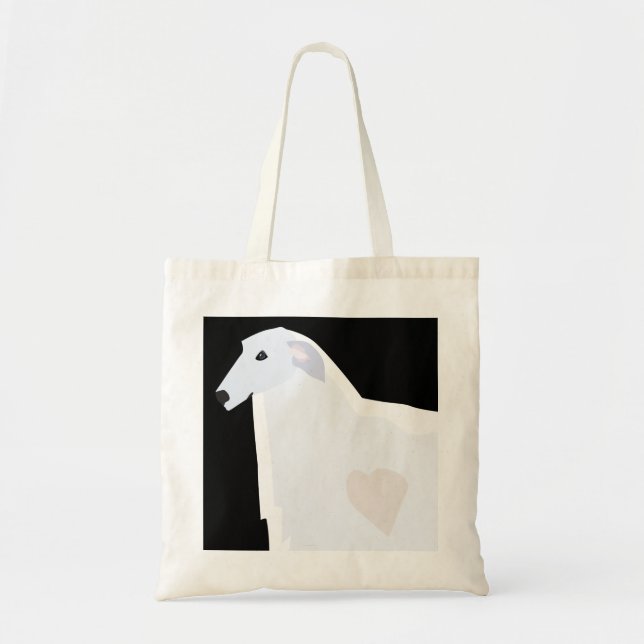 Tote Bag Borzoi Breed Design Modèle (Devant)