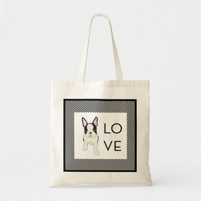 Tote Bag Bostie Fourre-tout - AMOUR (Devant)