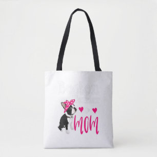 Tote Bag Boston Terrier Chien Maman Propriétaire Cute Funny
