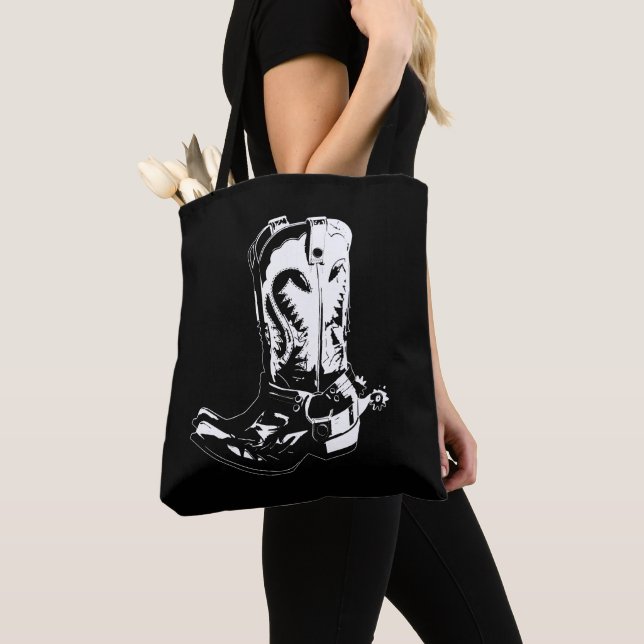 Tote Bag Bottes de cowboy (De près)