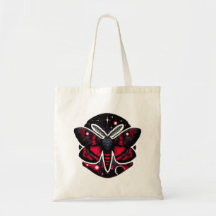 Tote Bag Bouche cosmique rouge et noire - Mystique céleste