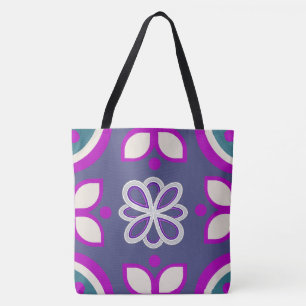 Tote Bag Boucle de Lotus Lavande