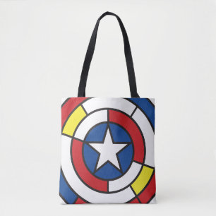 Tote Bag Bouclier abstrait de Captain America De Stijl